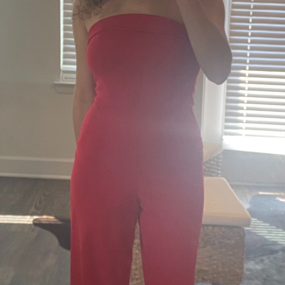 Crystal Sky Red Jumpsuit